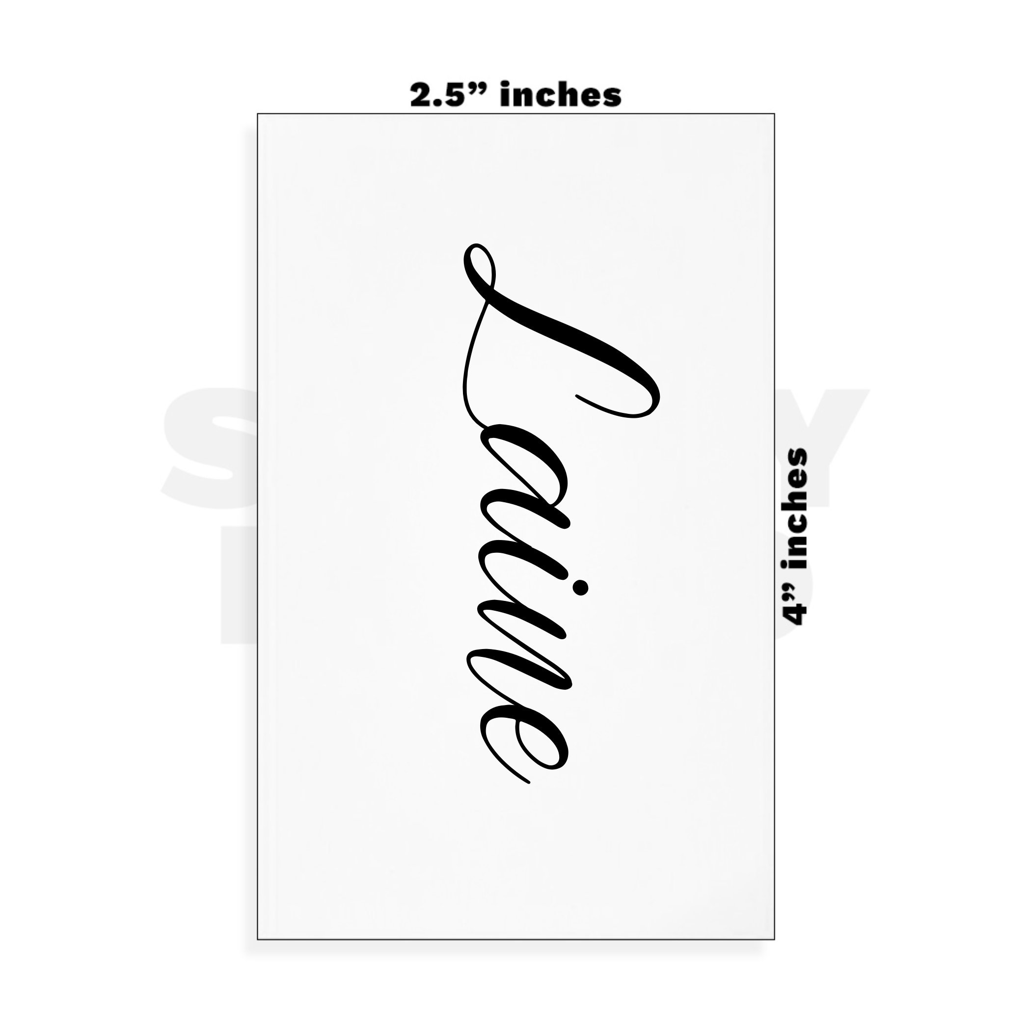 Custom Small - 2.5in x 4in