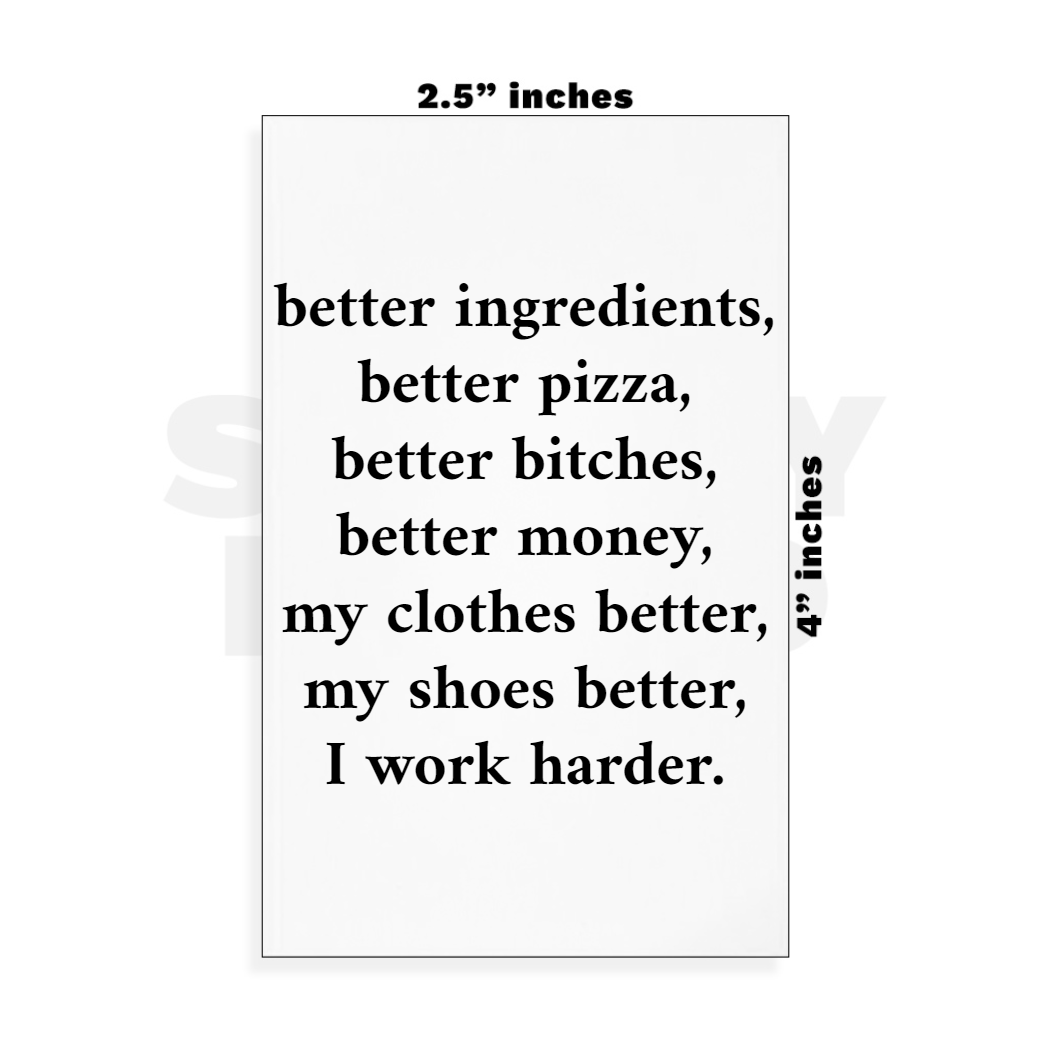 Custom Small - 2.5in x 4in