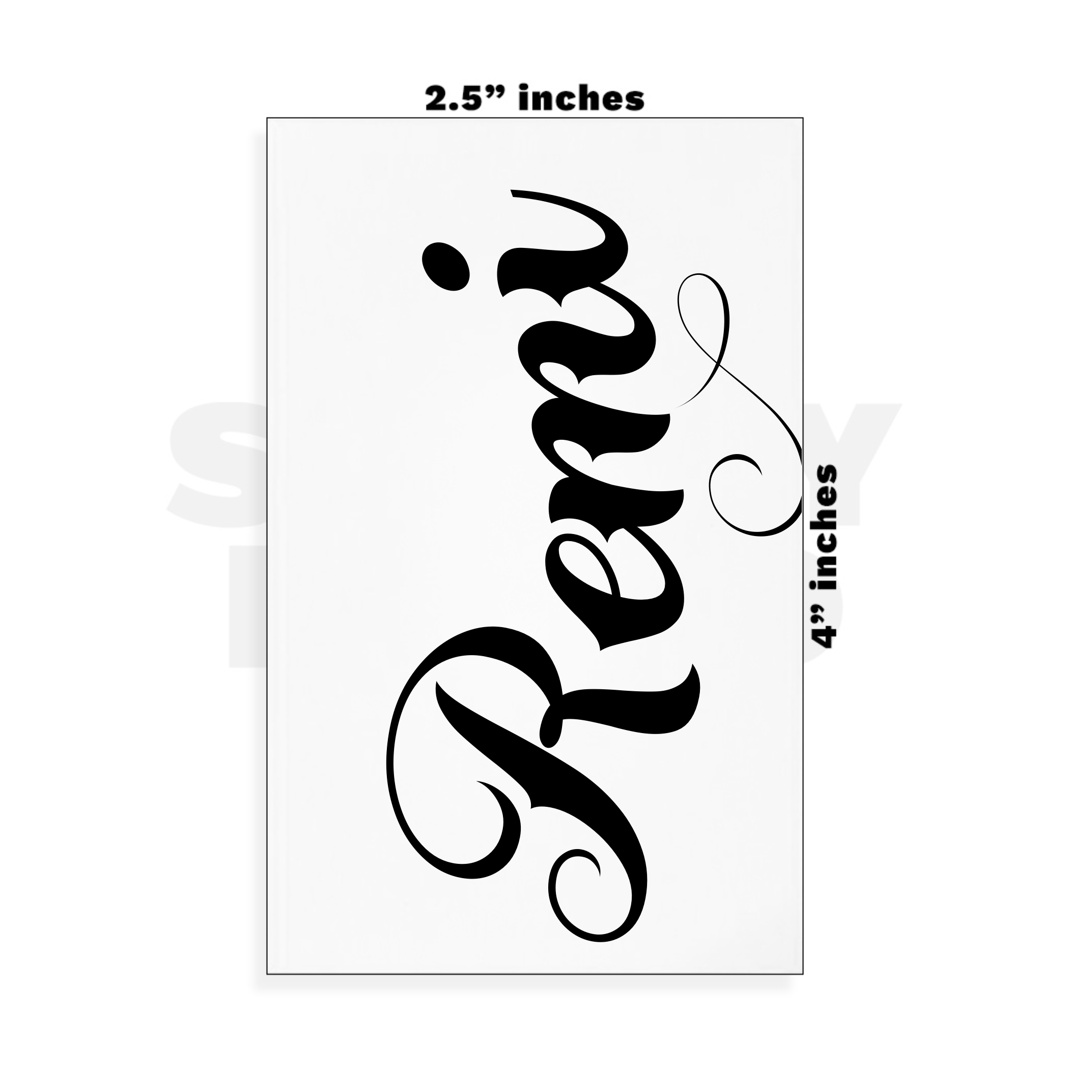 Custom Small - 2.5in x 4in