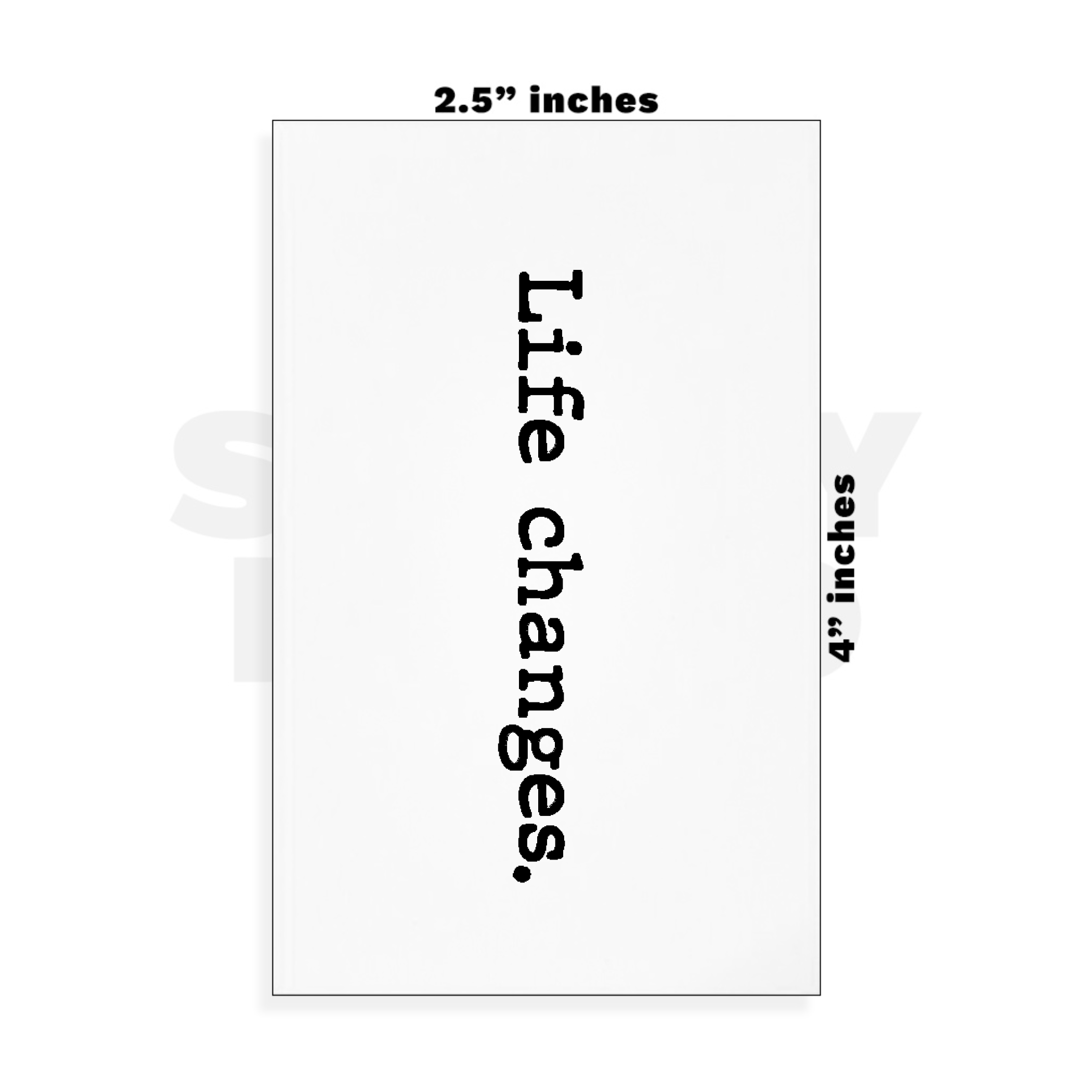 Custom Small - 2.5in x 4in