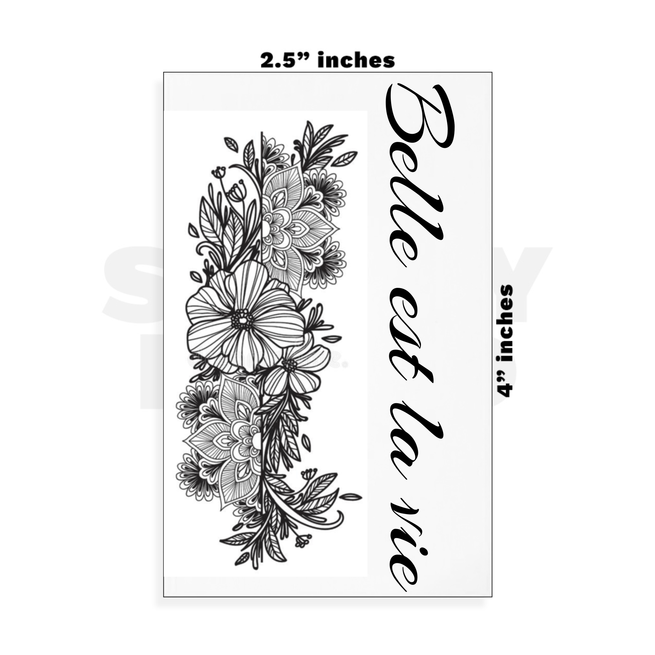 Custom Small - 2.5in x 4in