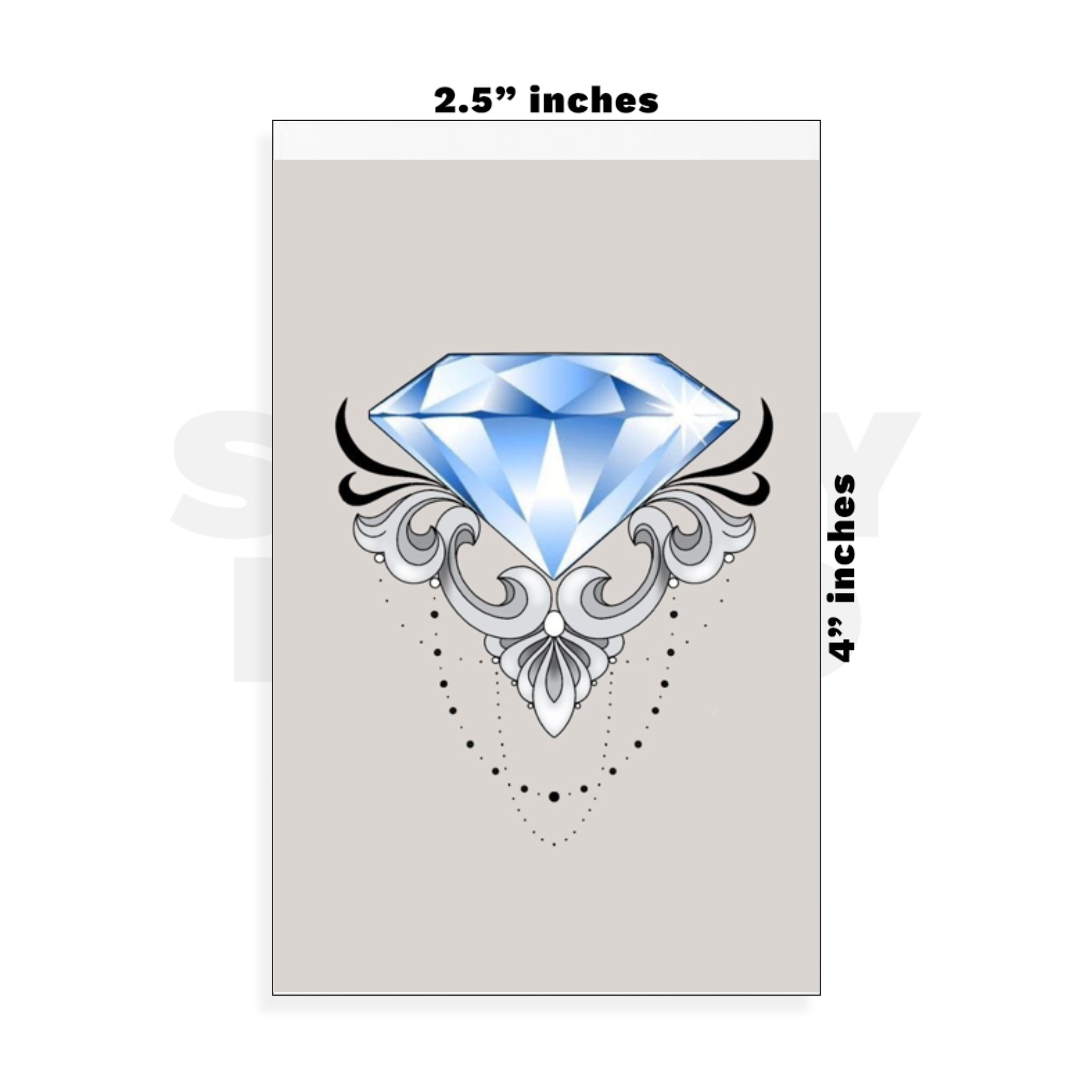 Custom Small - 2.5in x 4in