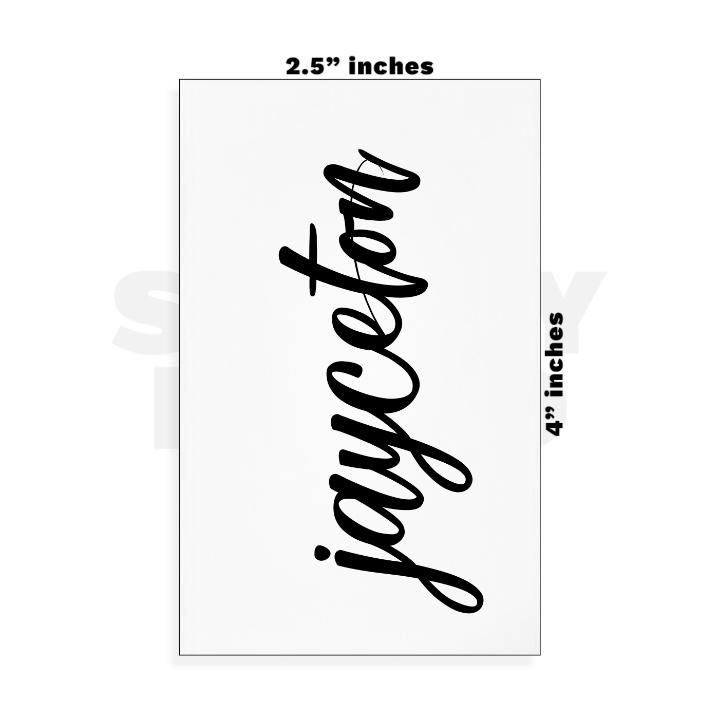 Custom Small - 2.5in x 4in