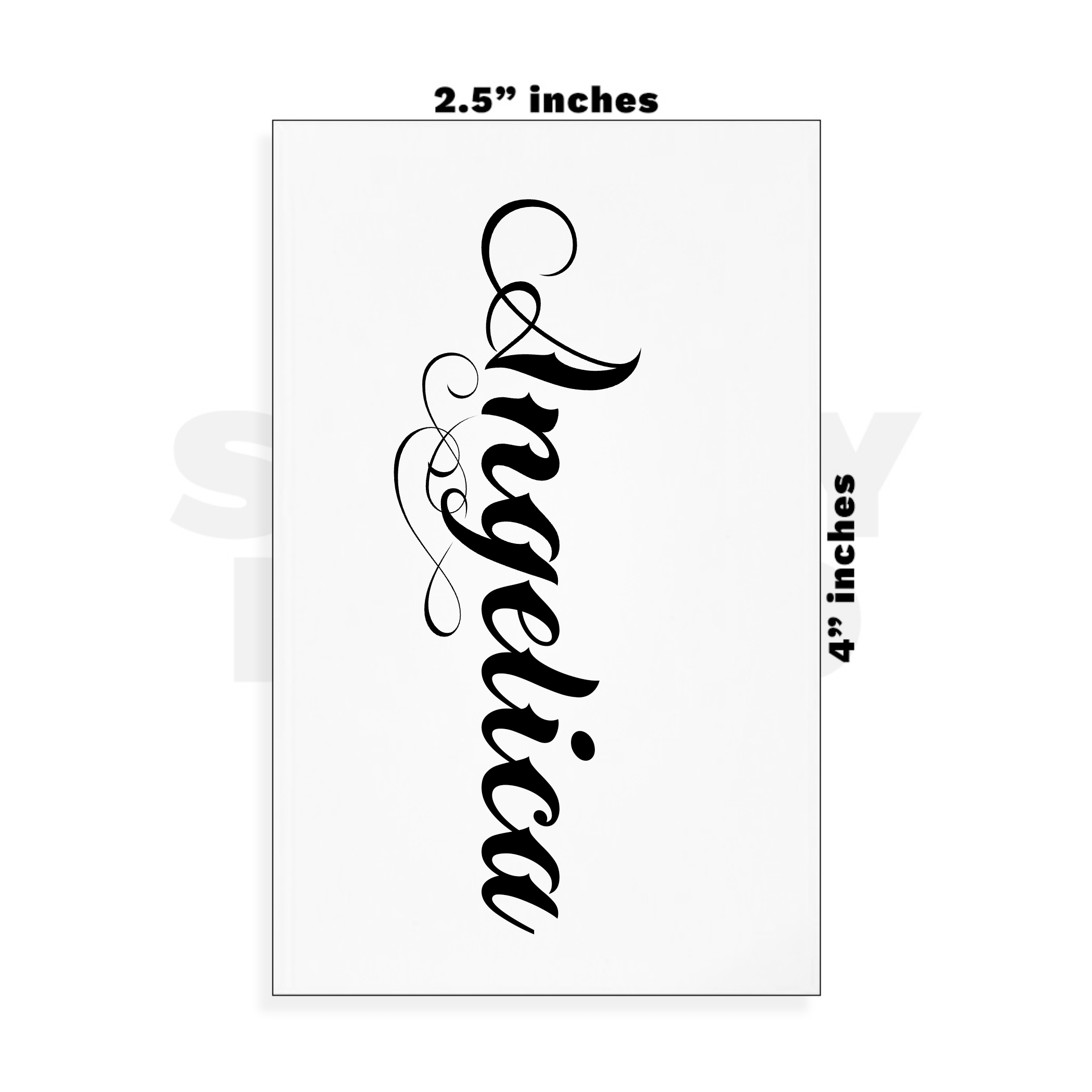 Custom Small - 2.5in x 4in