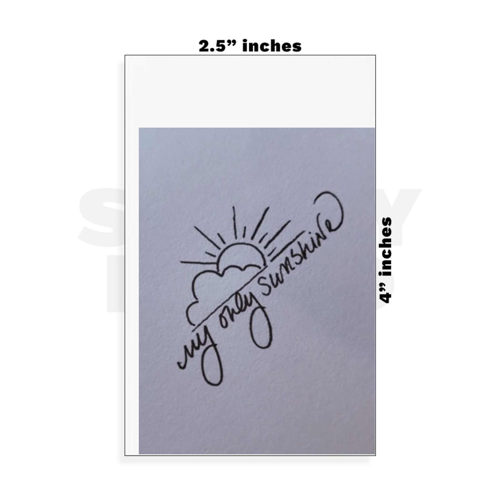 Custom Small - 2.5in x 4in