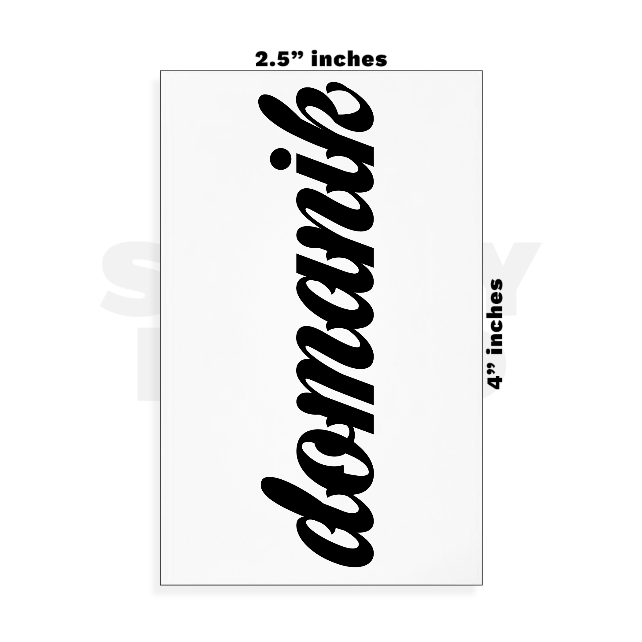 Custom Small - 2.5in x 4in