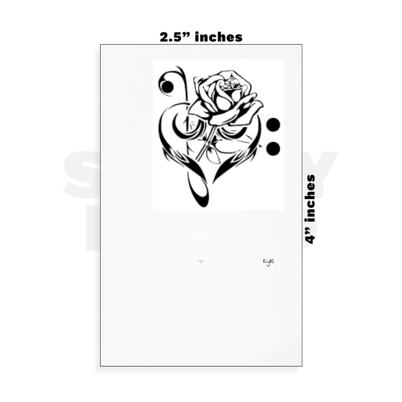 Custom Small - 2.5in x 4in