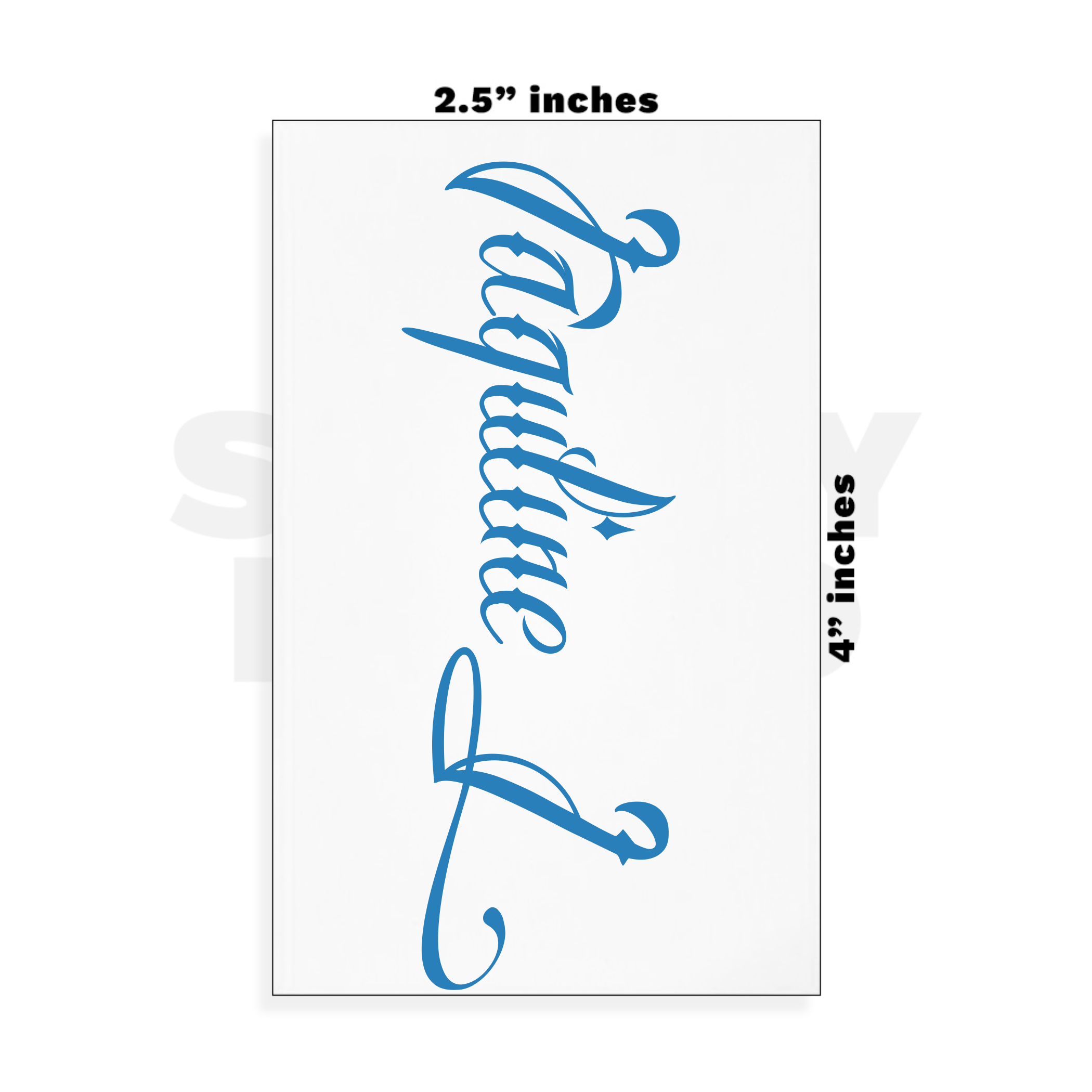 Custom Small - 2.5in x 4in