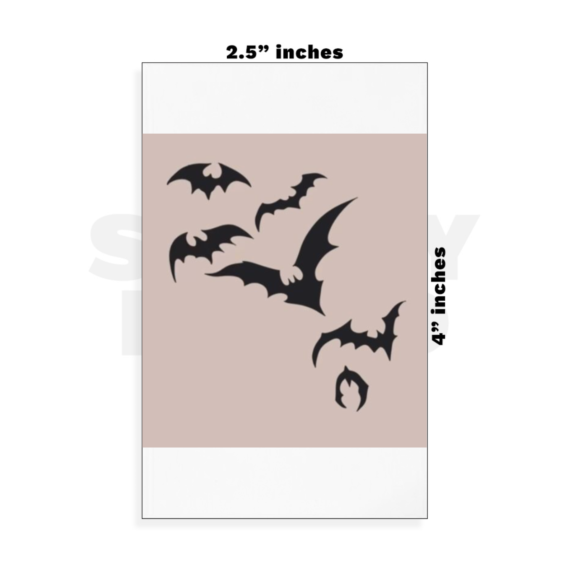 Custom Small - 2.5in x 4in