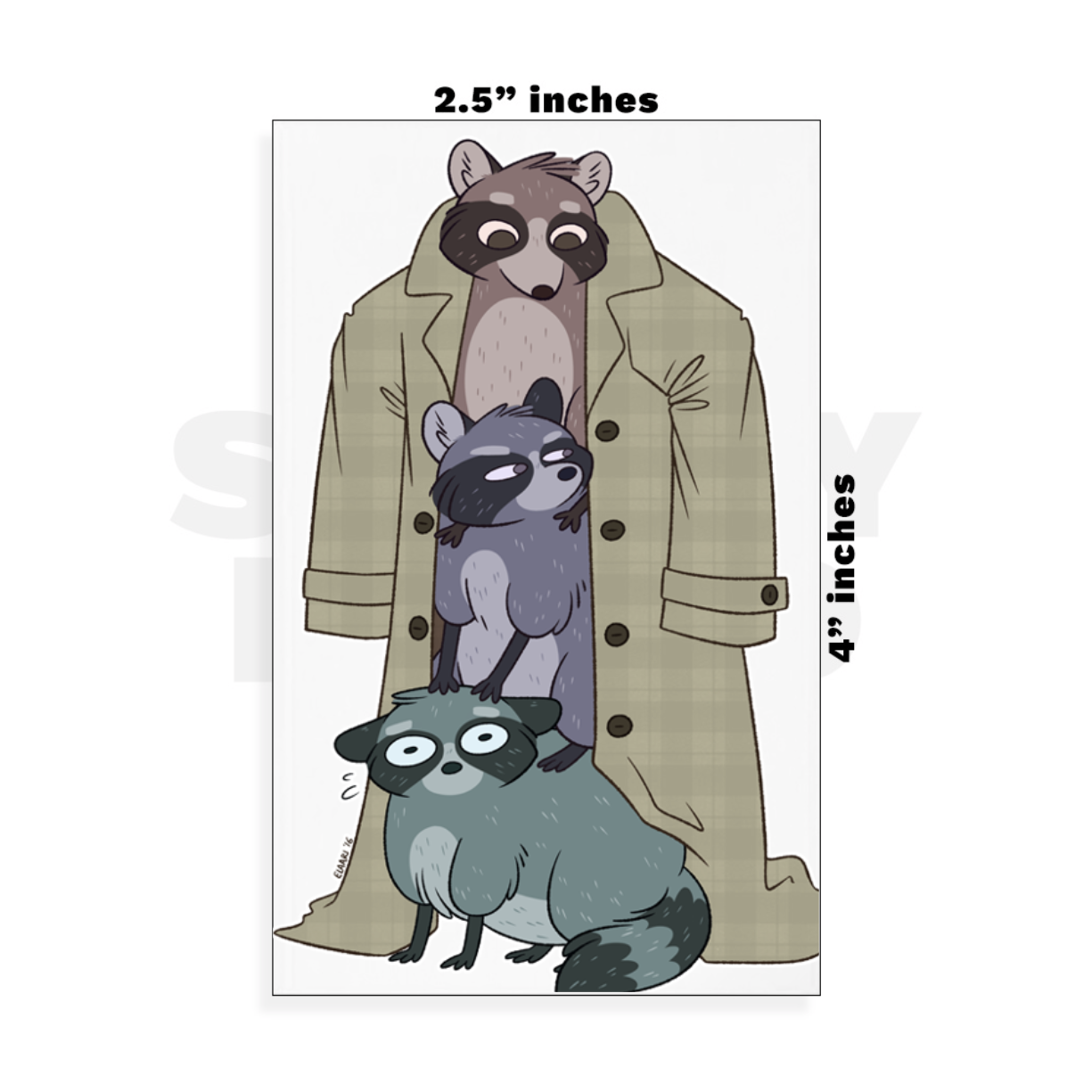 Custom Small - 2.5in x 4in