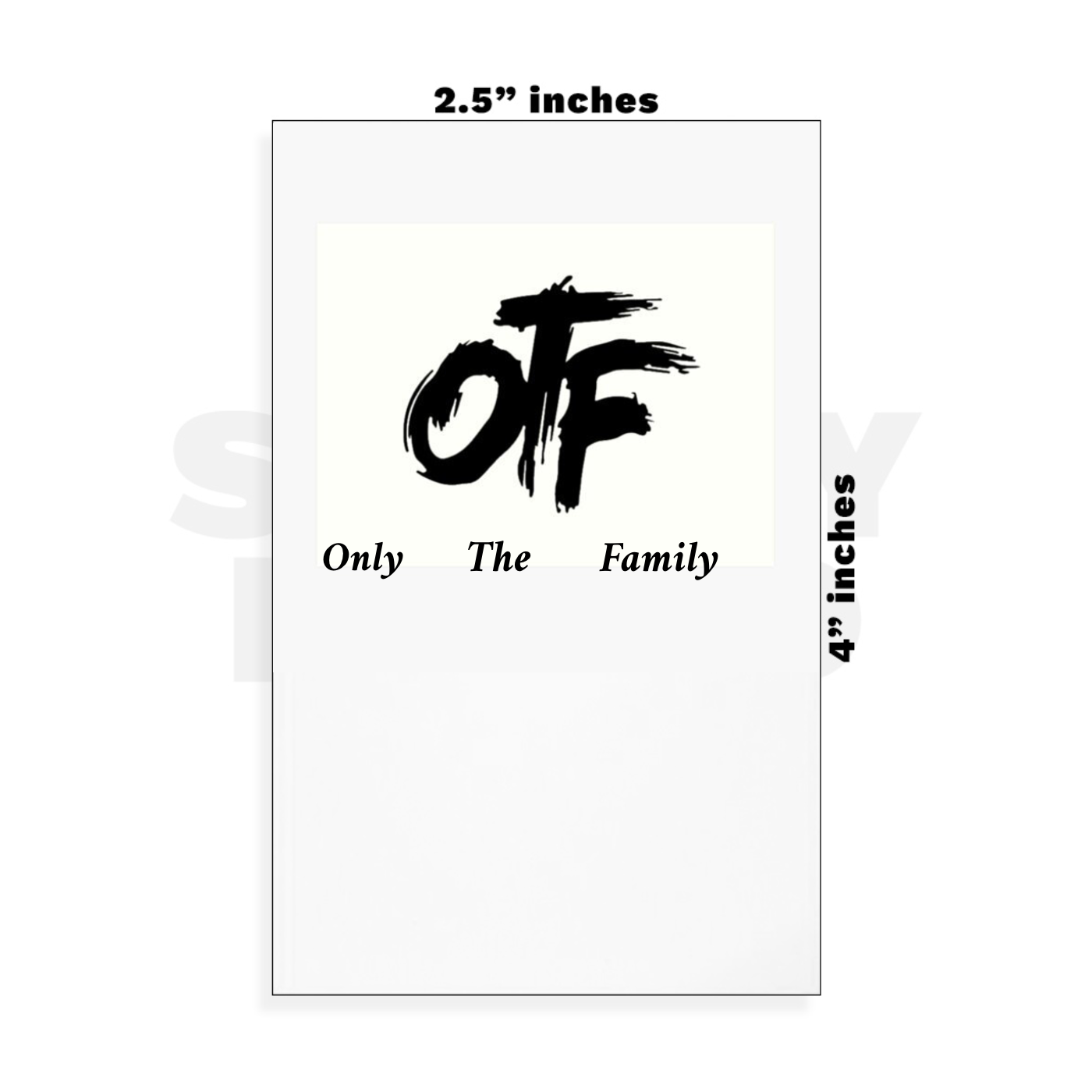 Custom Small - 2.5in x 4in