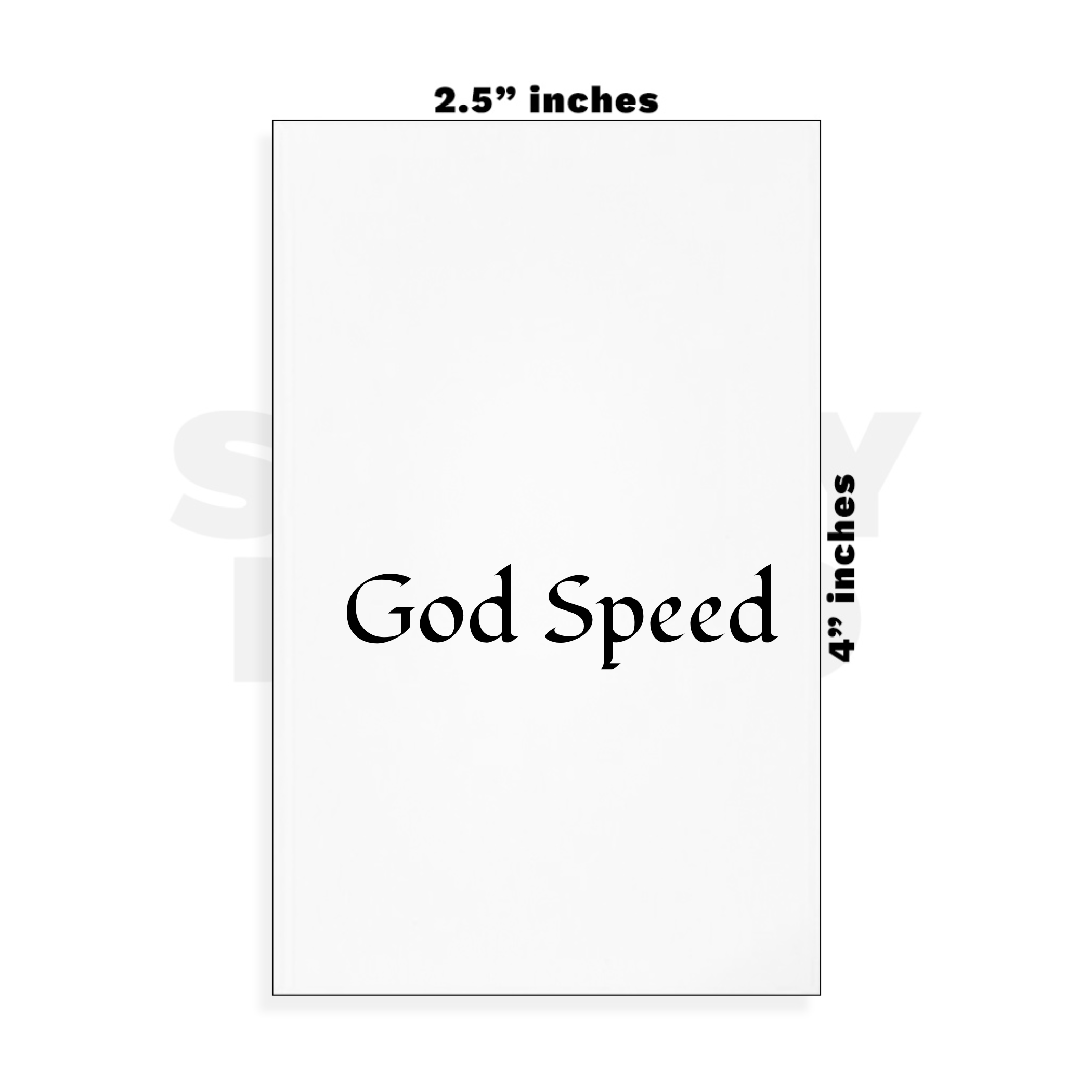 Custom Small - 2.5in x 4in