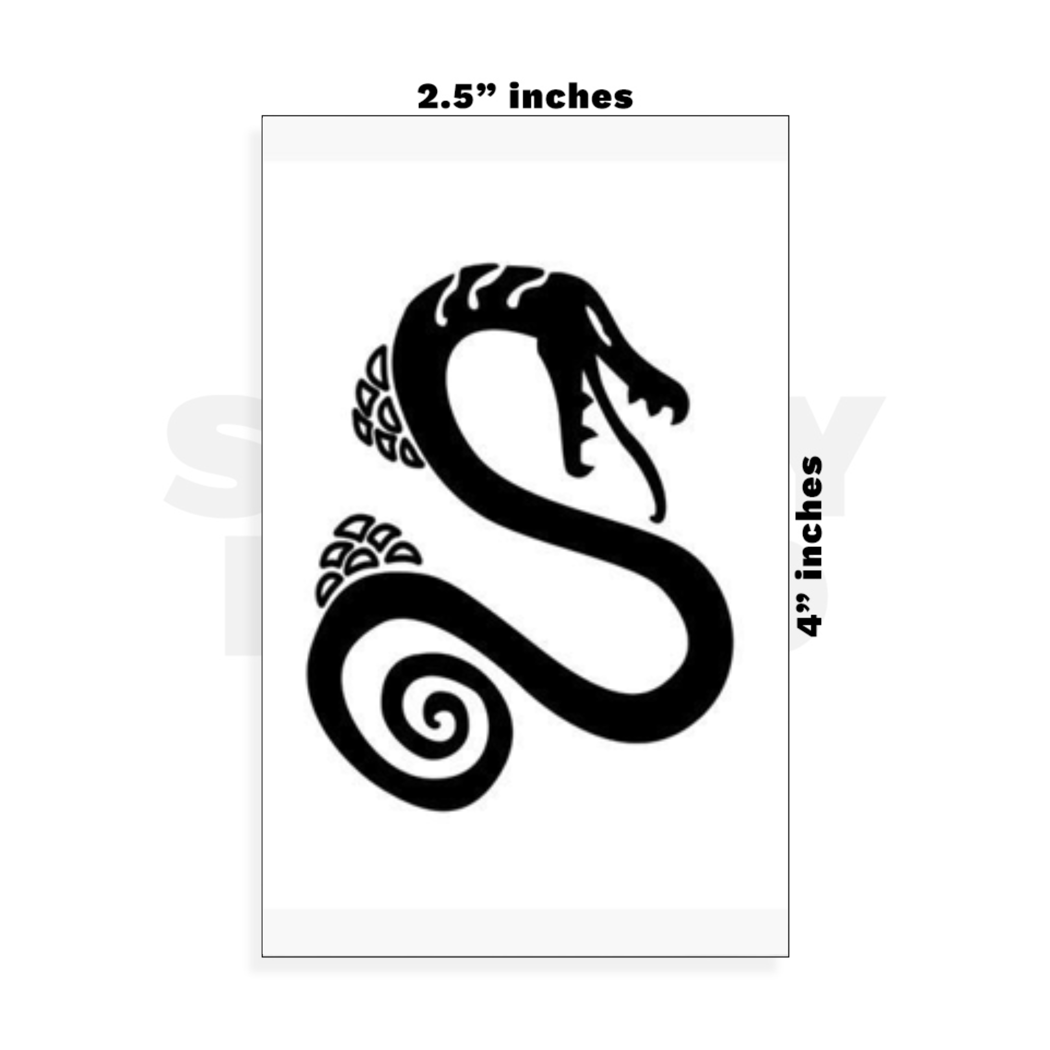 Custom Small - 2.5in x 4in