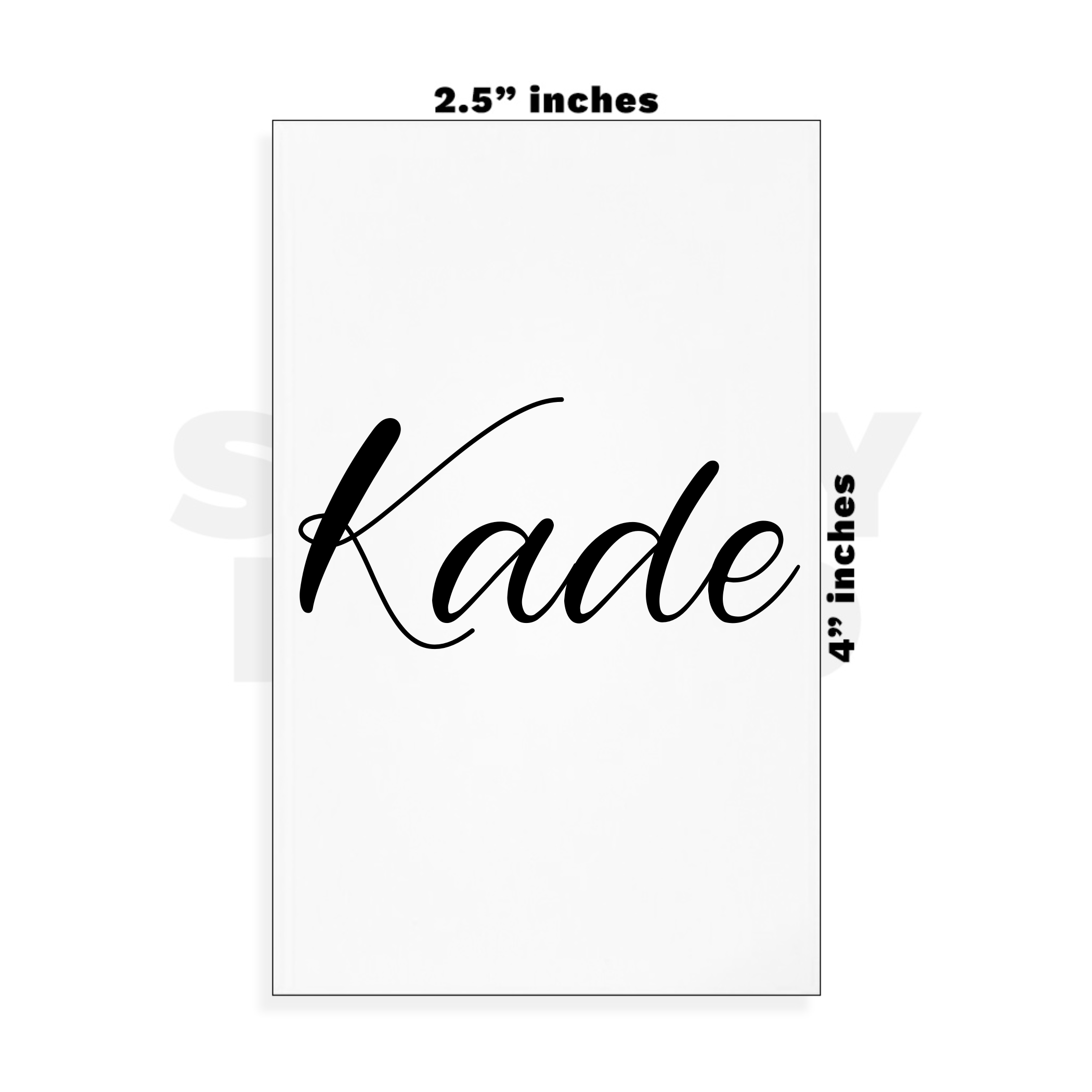 Custom Small - 2.5in x 4in