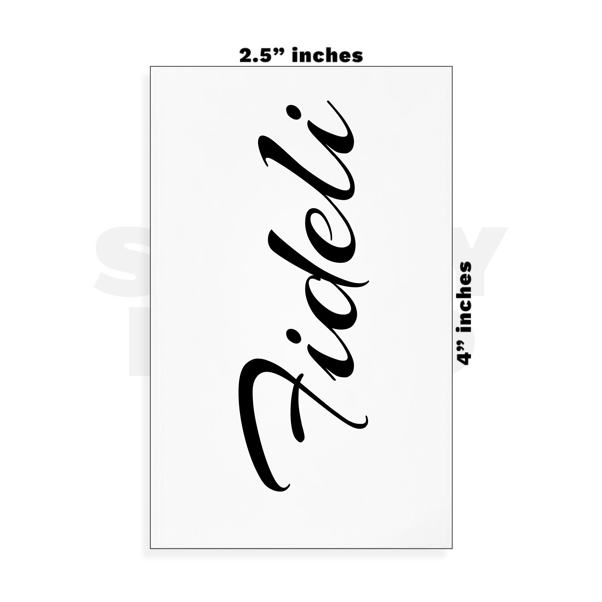 Custom Small - 2.5in x 4in