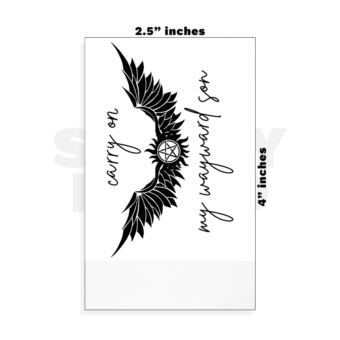 Custom Small - 2.5in x 4in