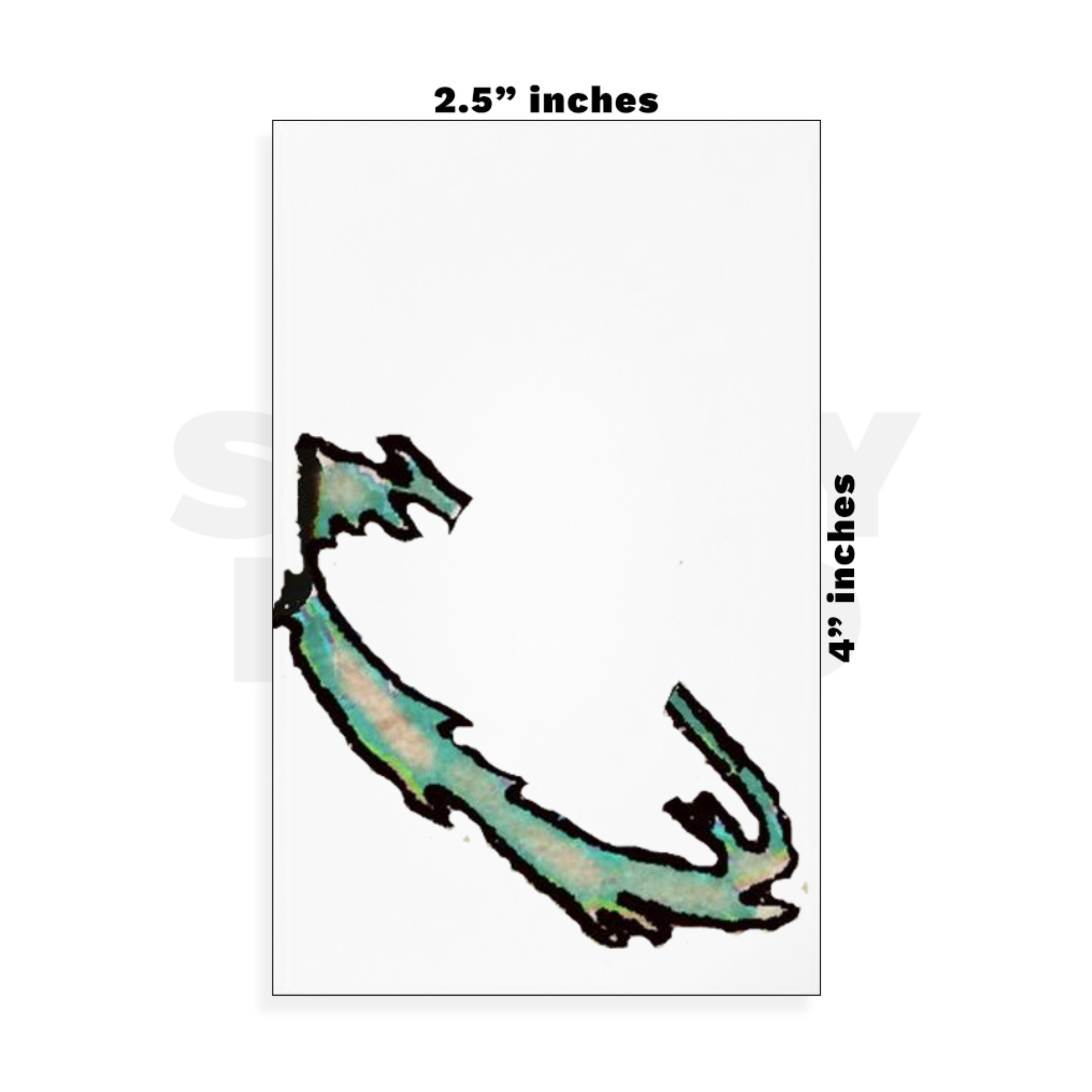 Custom Small - 2.5in x 4in