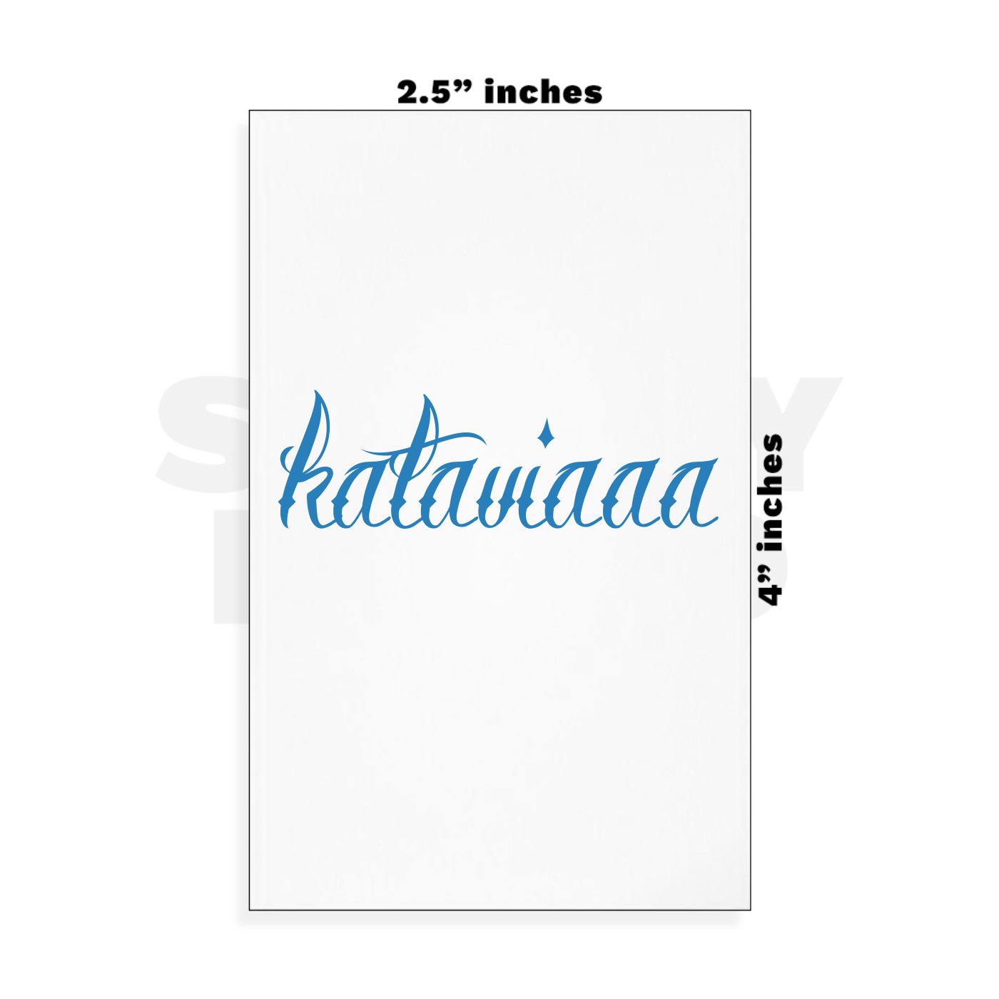 Custom Small - 2.5in x 4in