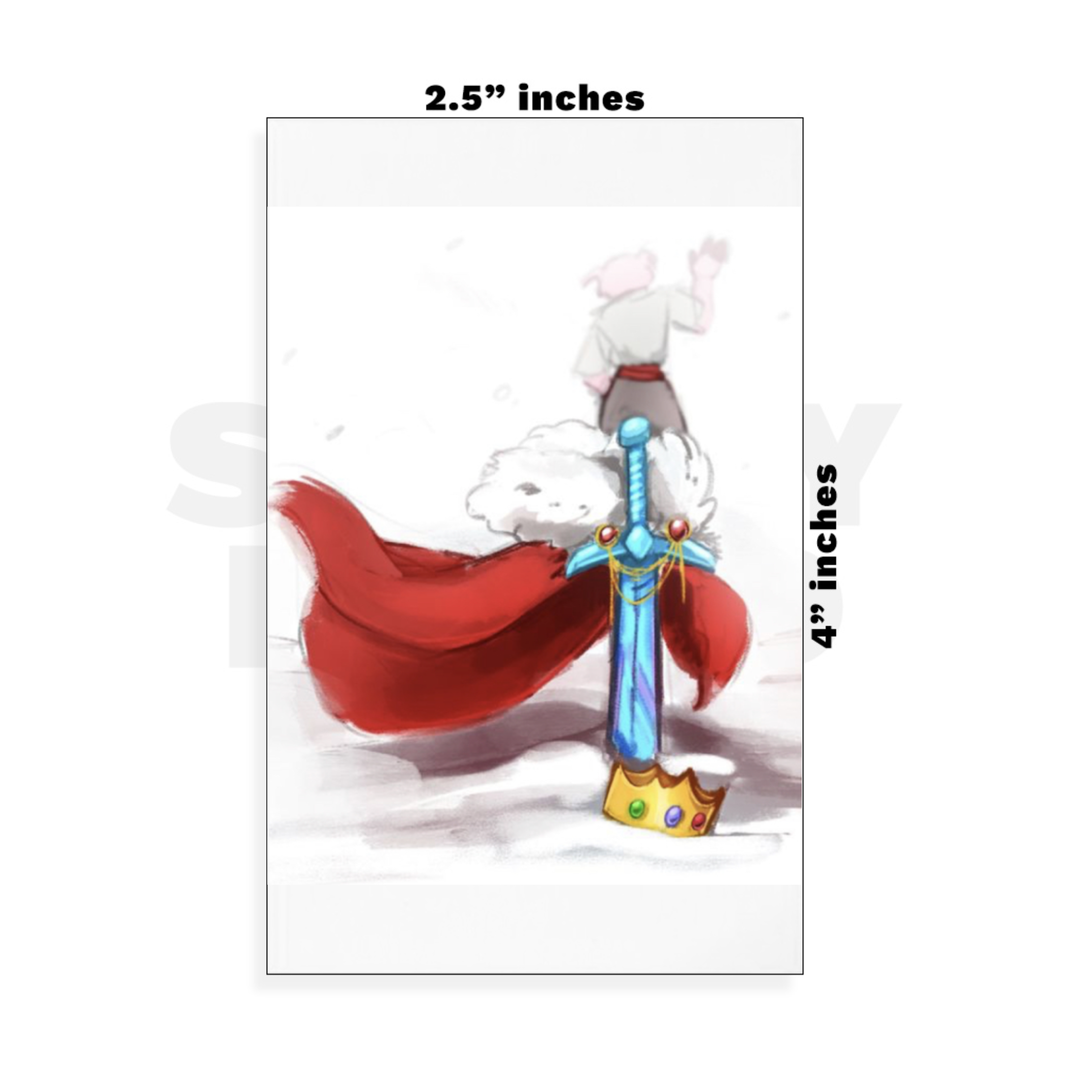 Custom Small - 2.5in x 4in