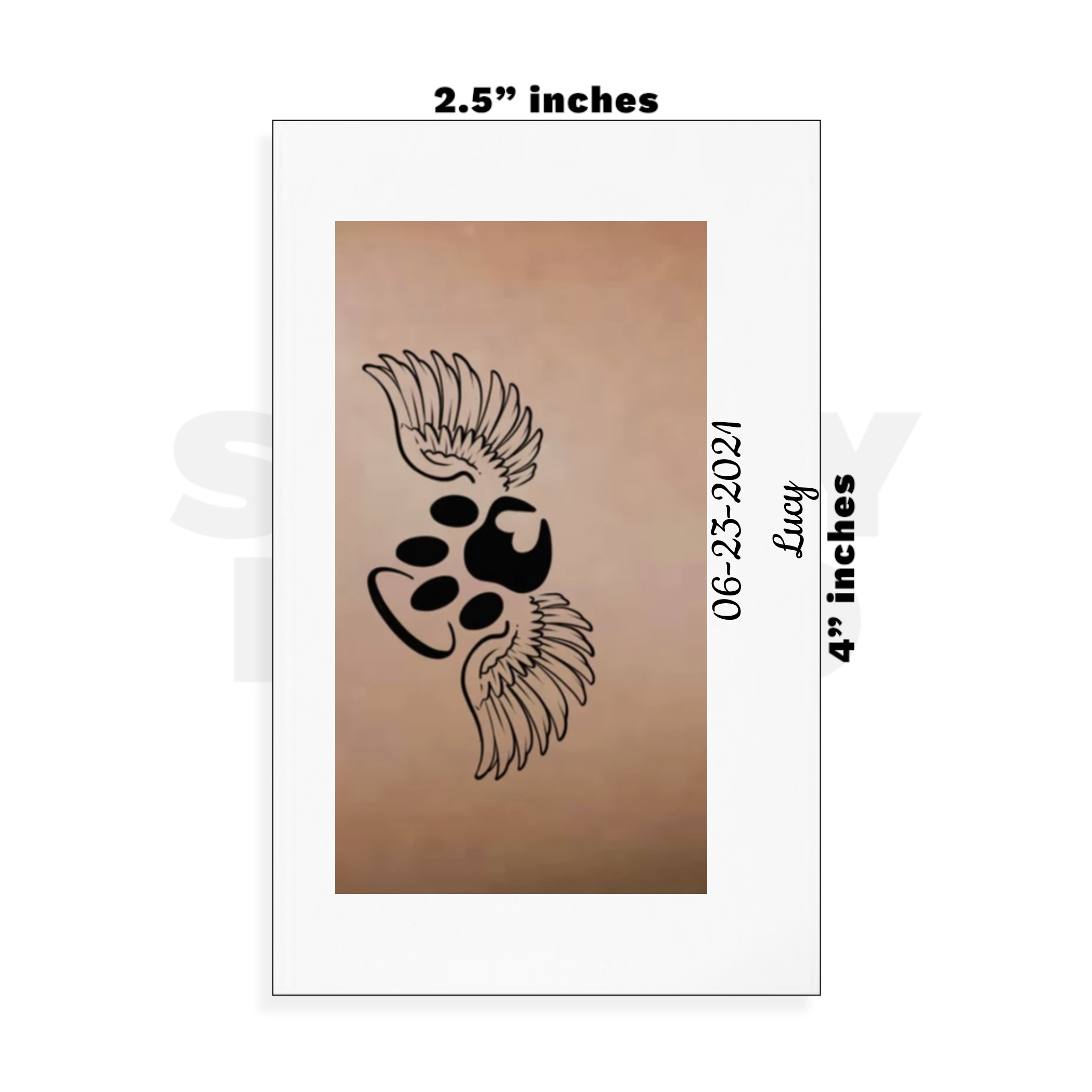 Custom Small - 2.5in x 4in