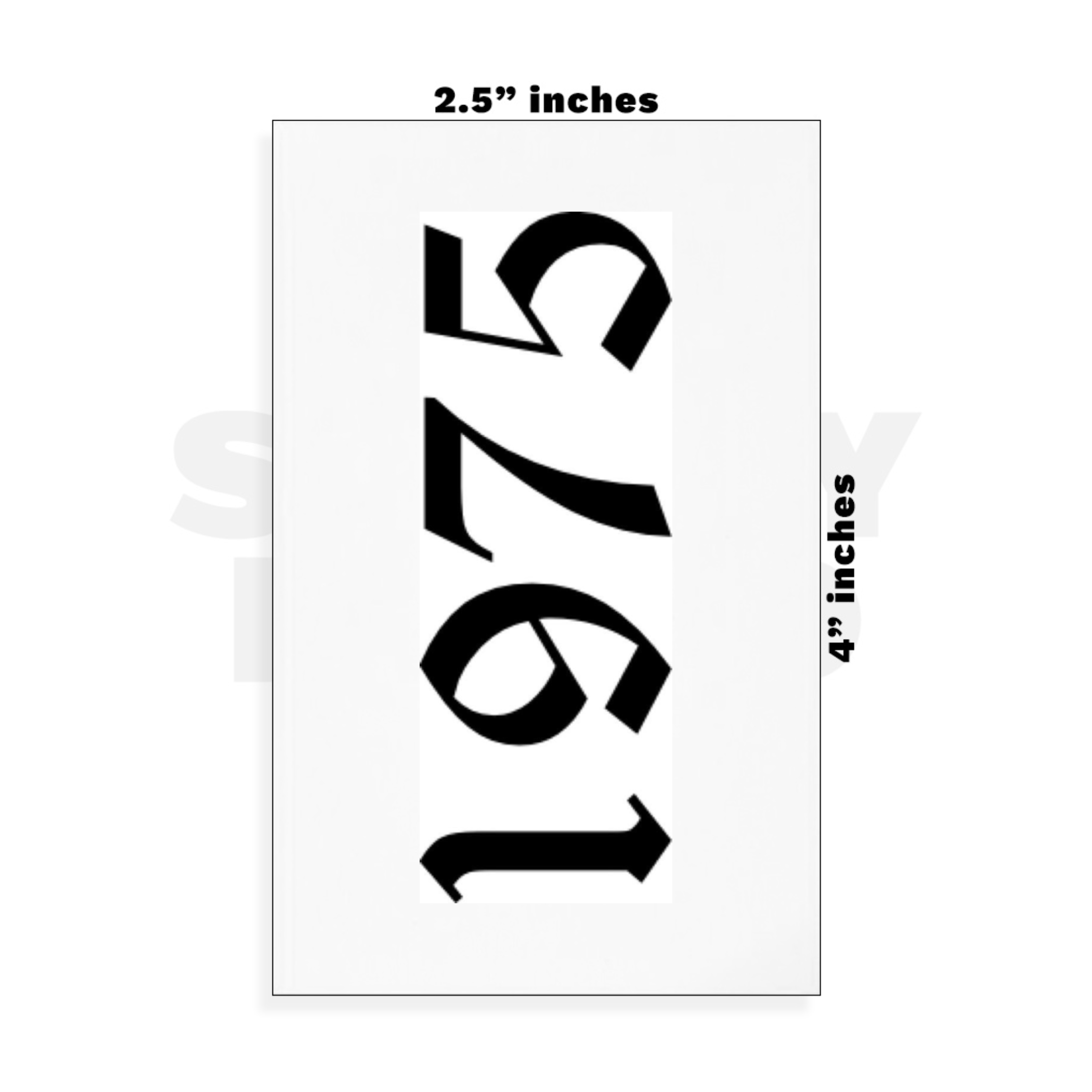 Custom Small - 2.5in x 4in