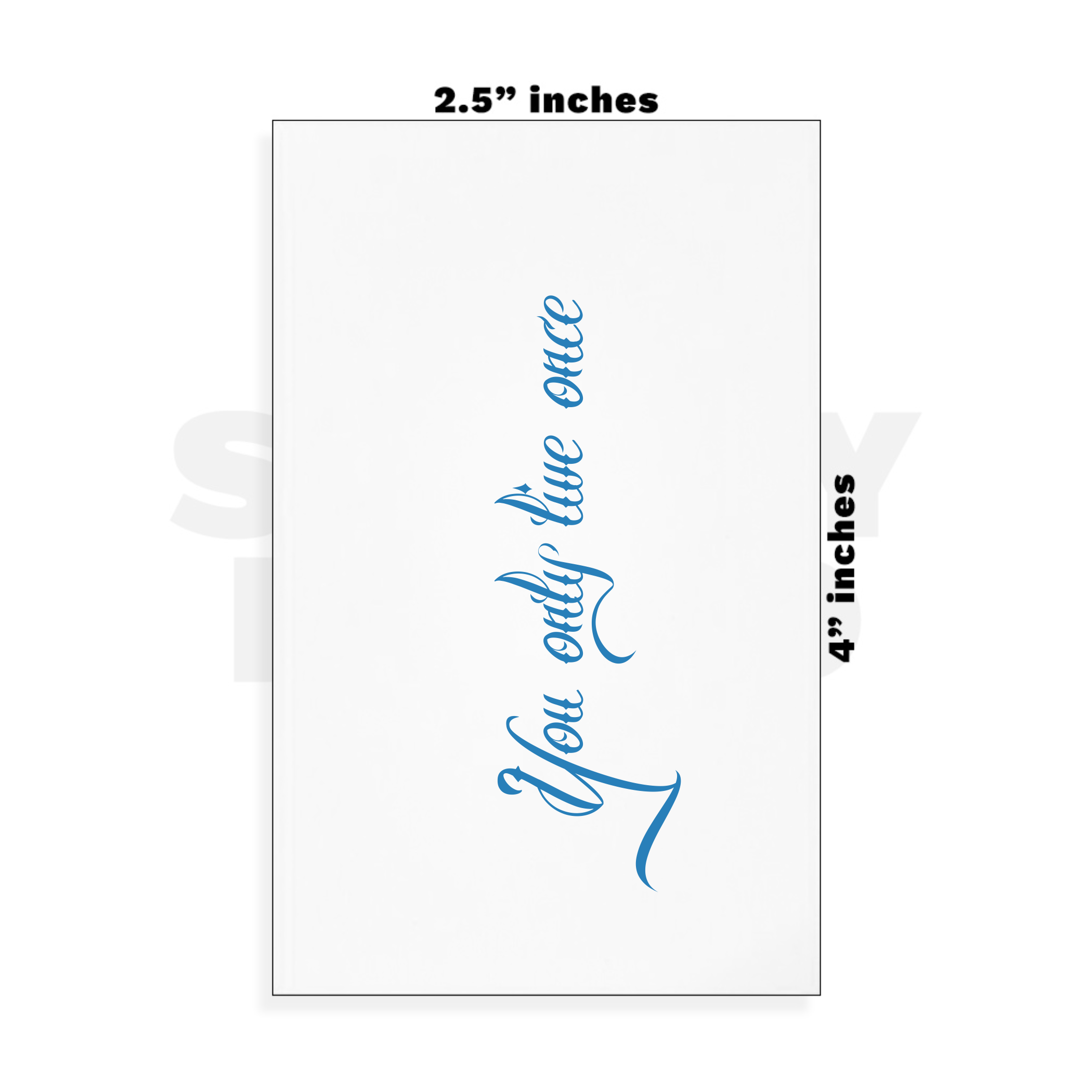 Custom Small - 2.5in x 4in