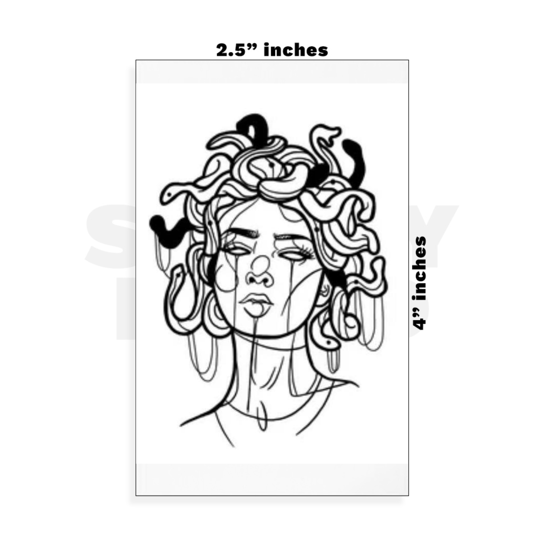 Custom Small - 2.5in x 4in