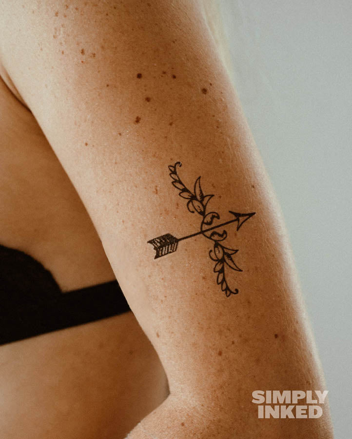 Fleur De Arrow Tattoo