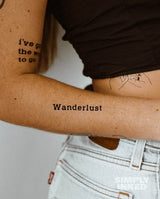 "Wanderlust" Tattoo