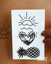 Beach Vibes Temporary Tattoo Pack | Simply Inked