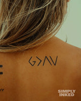 God is greater Tattoo