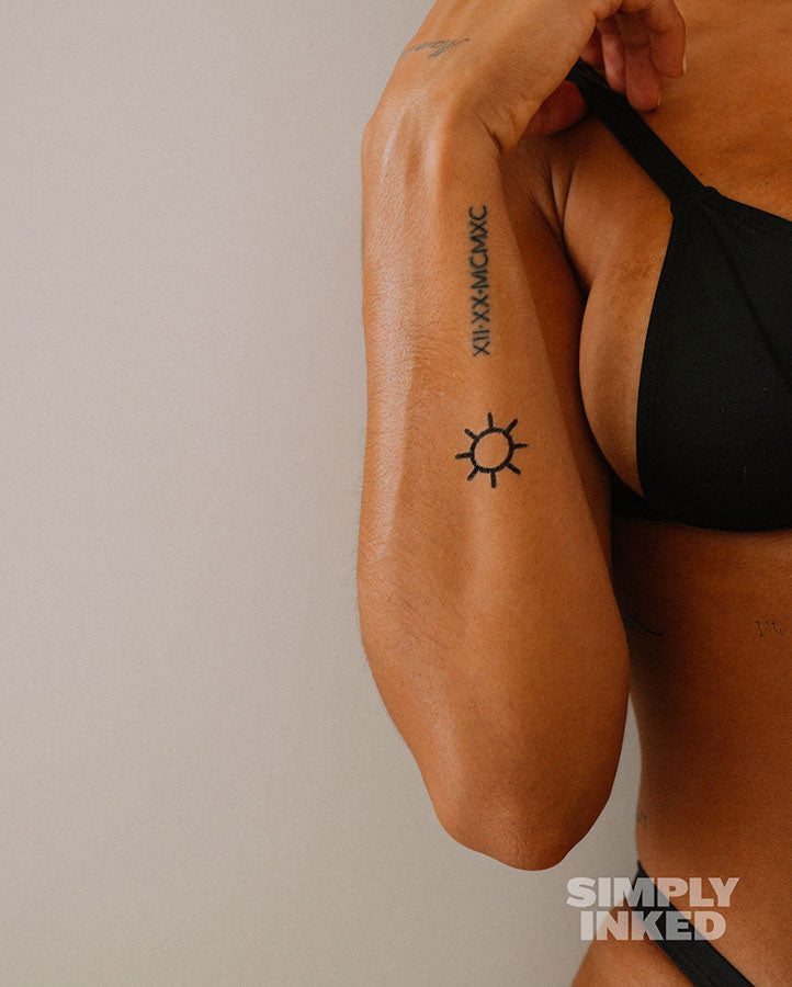 Minimal Sun Tattoo