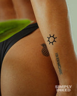 Minimal Sun Tattoo