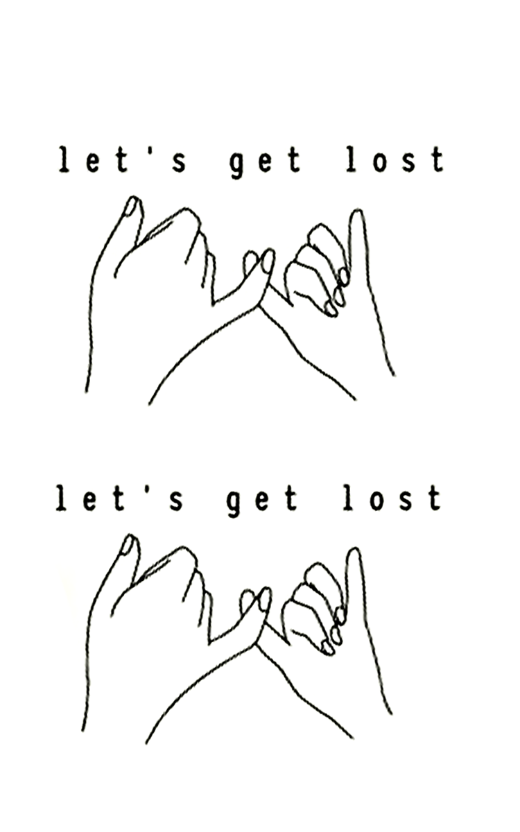 Let's get lost together Tattoo - Semi Permanent