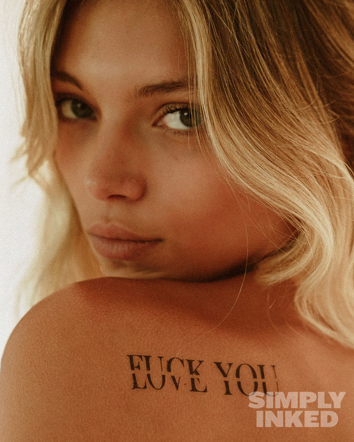 NEW F*CK YOU LOVE YOU Tattoo