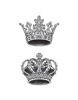 King & Queen Crown Tattoo