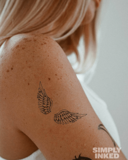 Angel Wings Tattoo - Semi Permanent