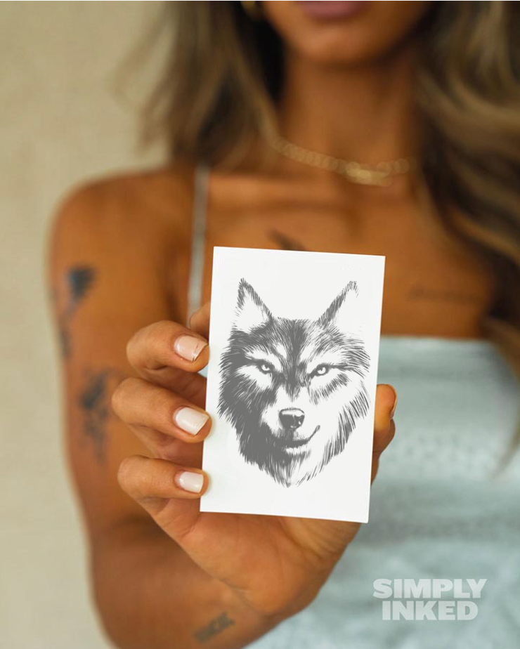 Lone Wolf Tattoo - Semi Permanent