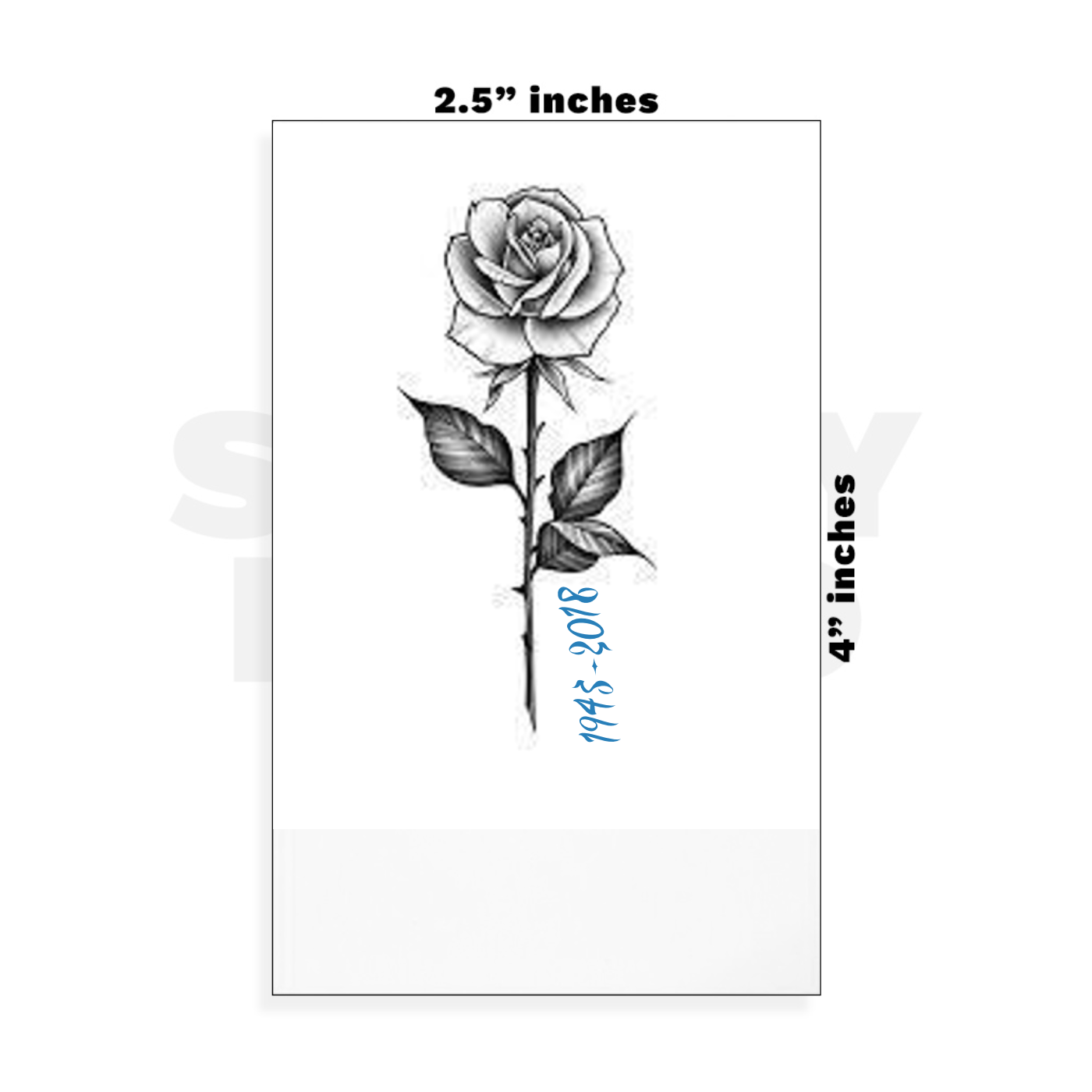 Custom Small - 2.5in x 4in