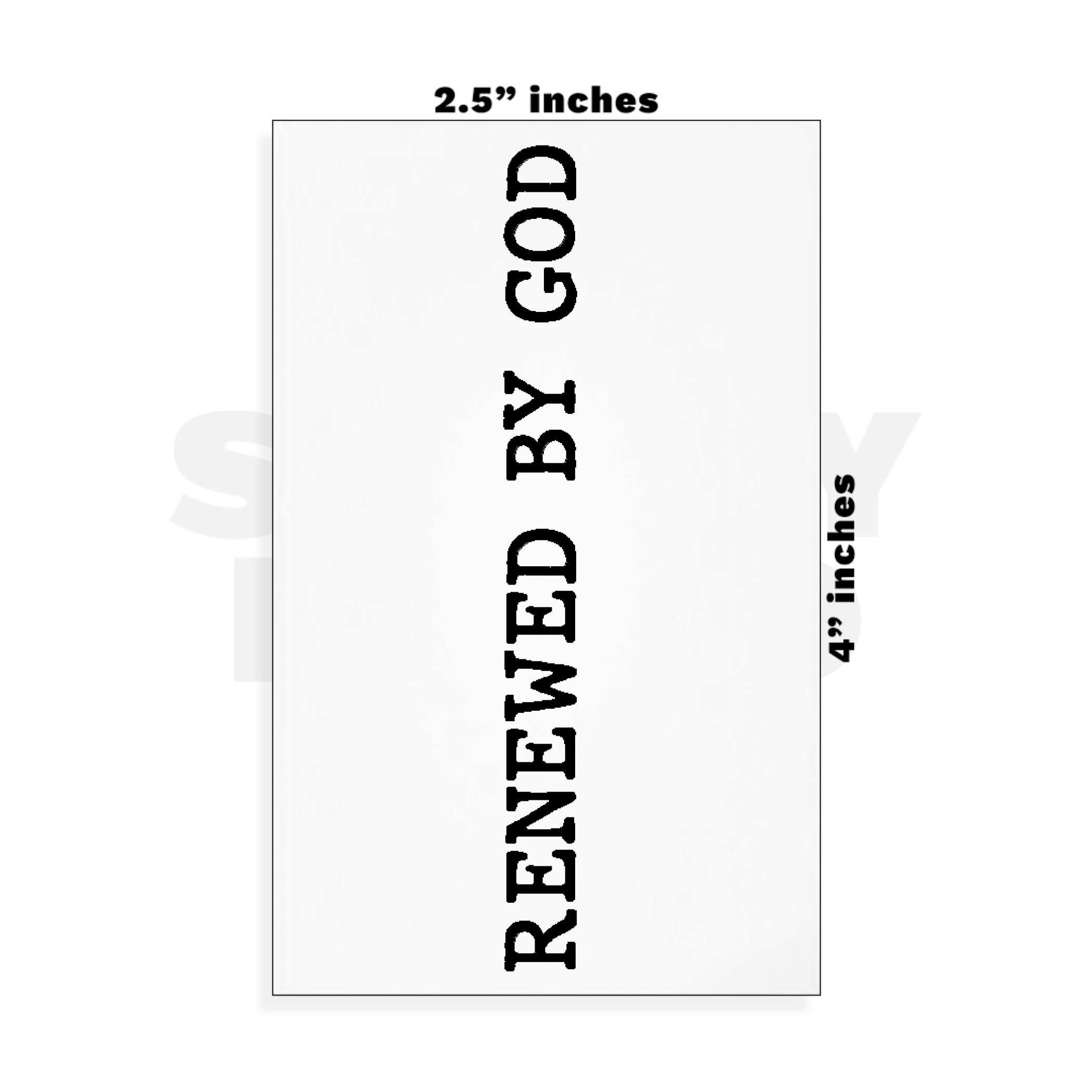 Custom Small - 2.5in x 4in