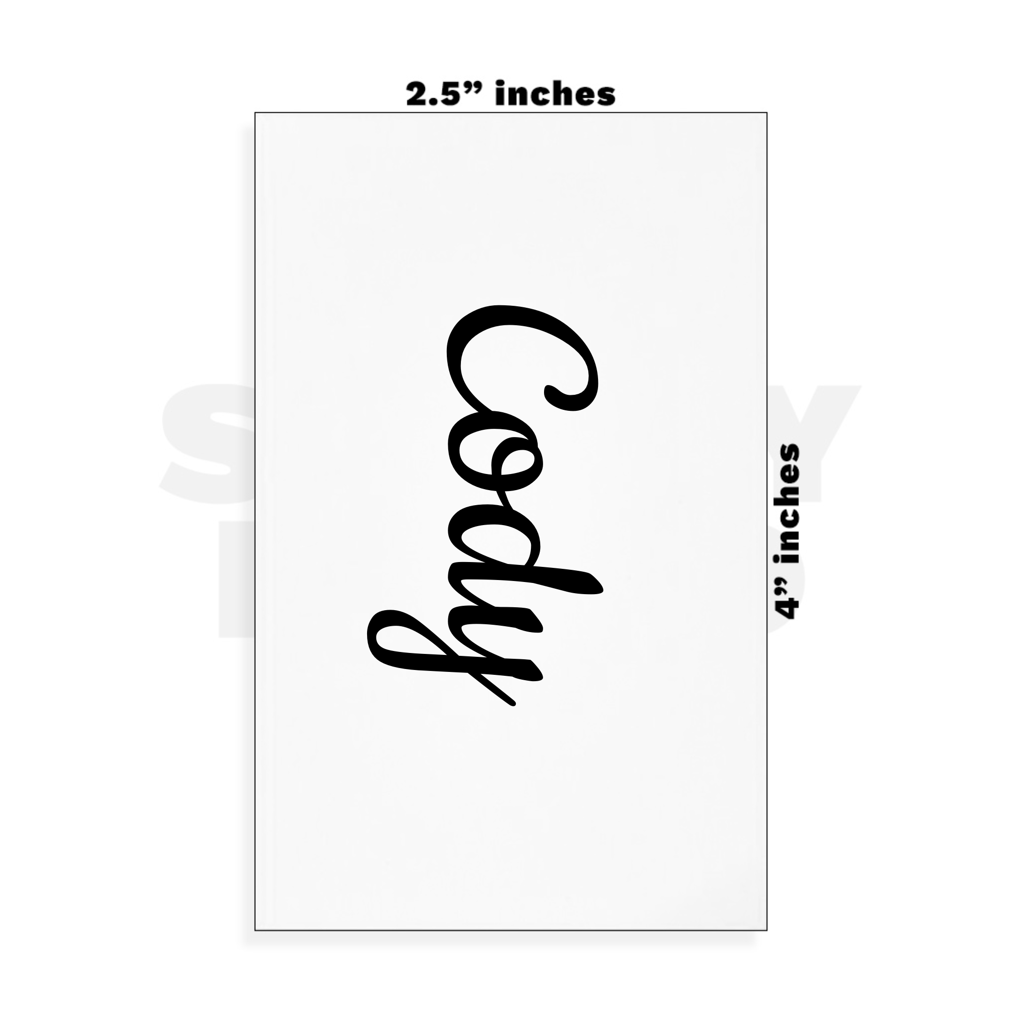 Custom Small - 2.5in x 4in