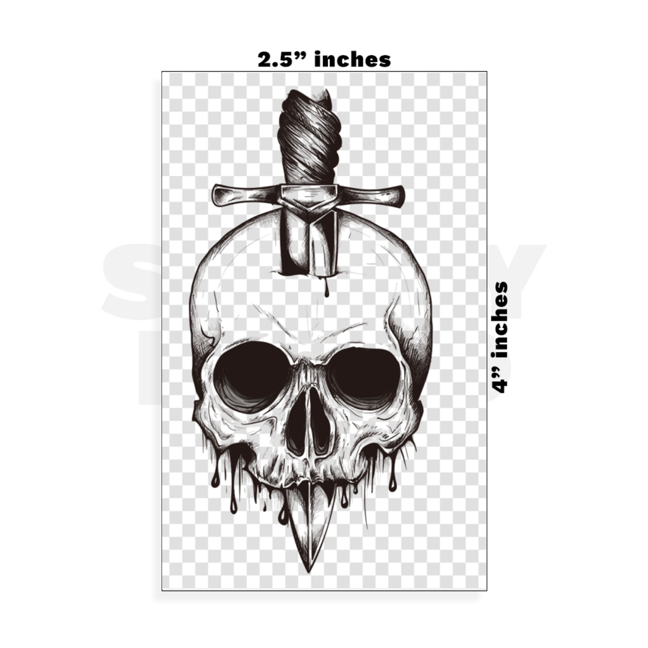 Custom Small - 2.5in x 4in