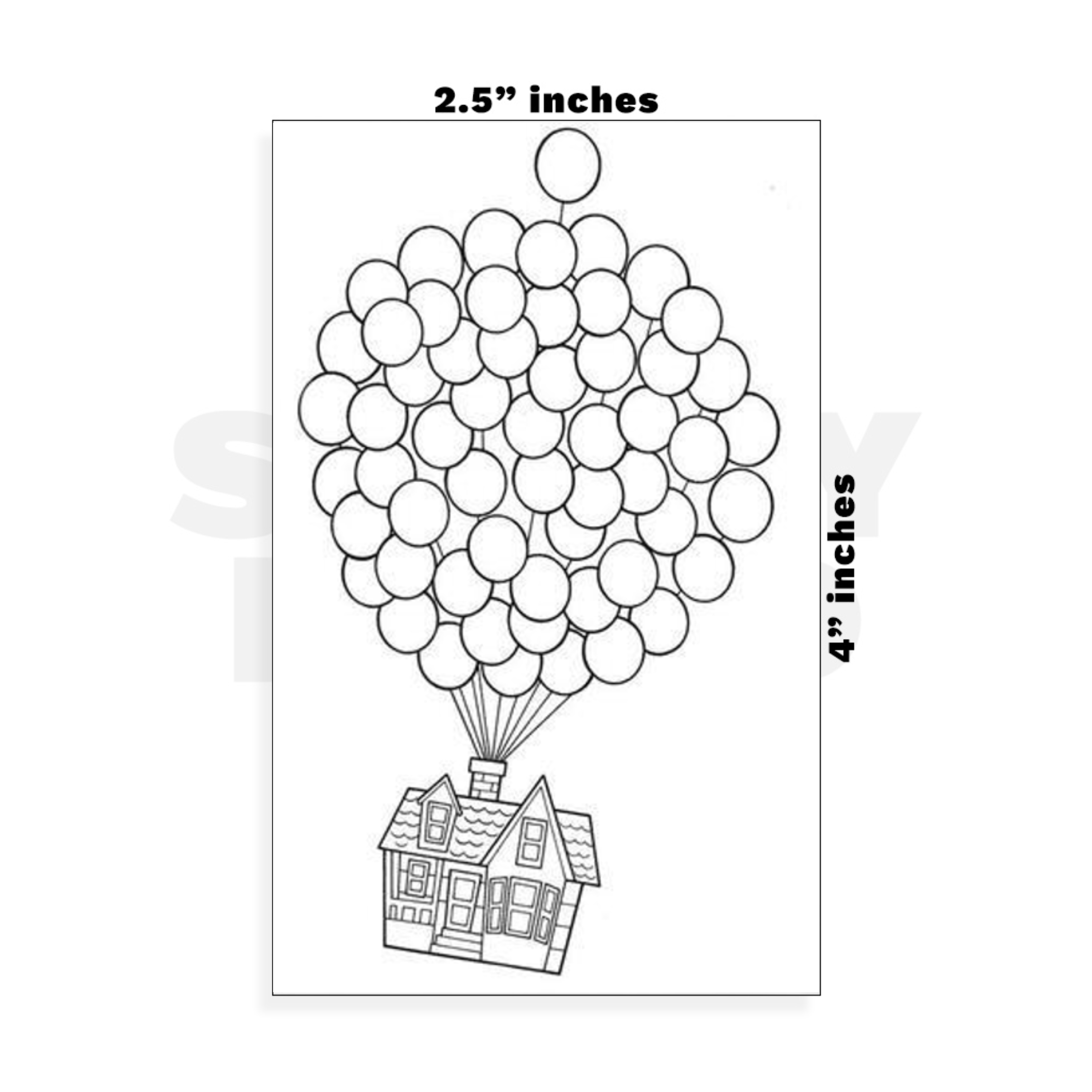 Custom Small - 2.5in x 4in