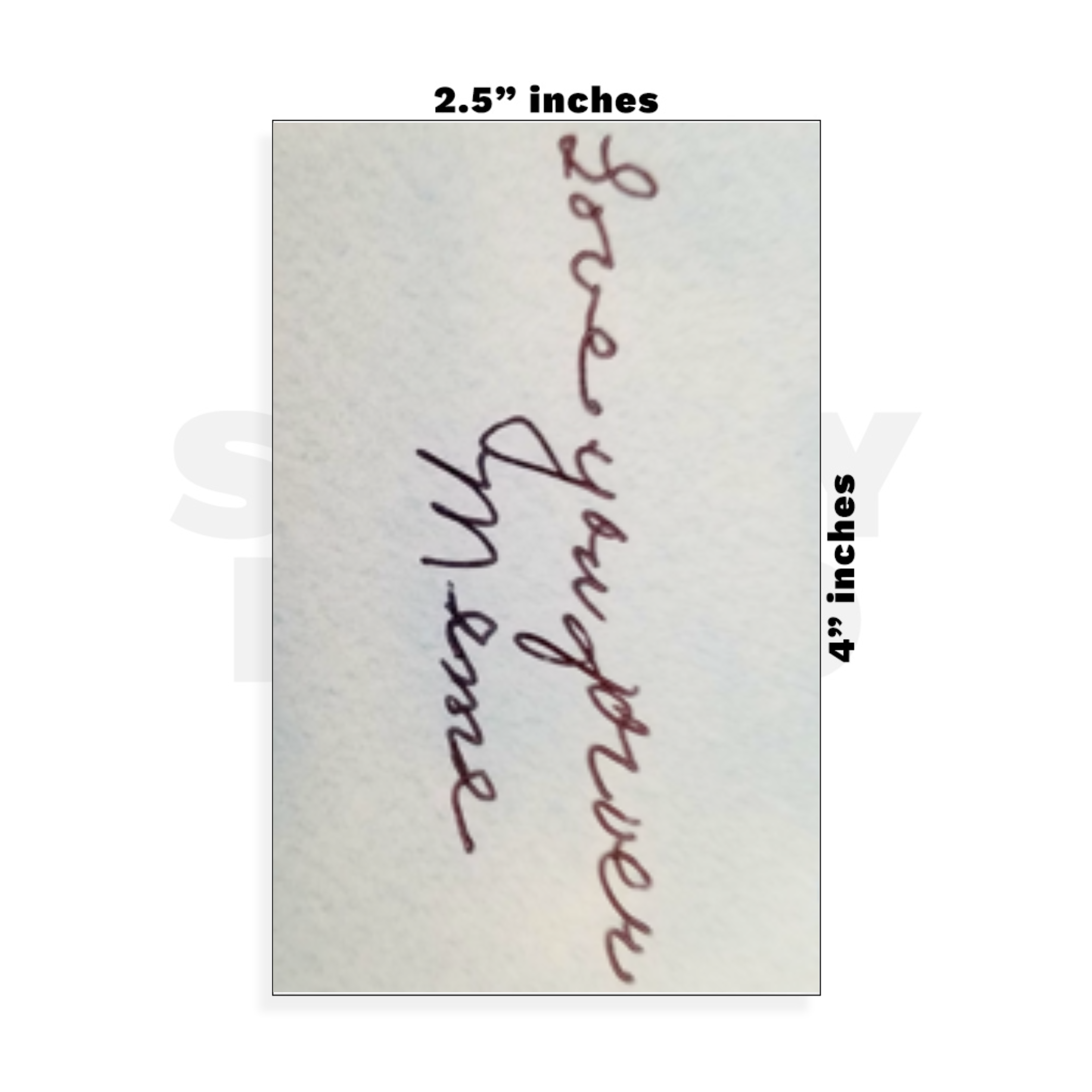 Custom Small - 2.5in x 4in