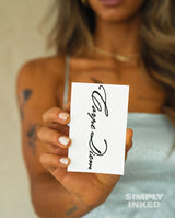 Carpe Diem Tattoo