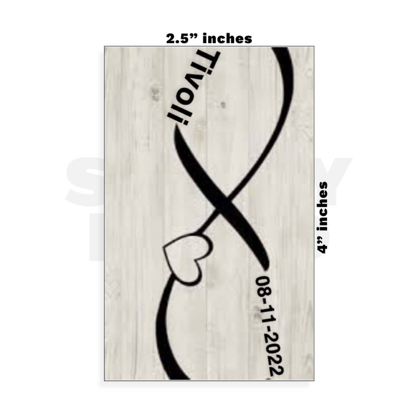 Custom Small - 2.5in x 4in