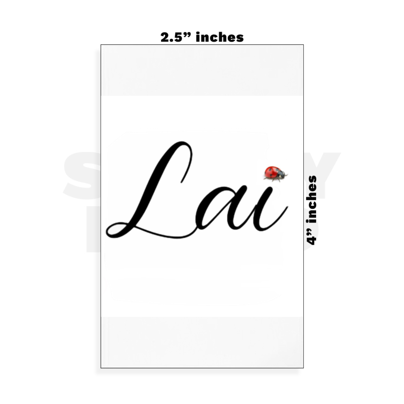 Custom Small - 2.5in x 4in