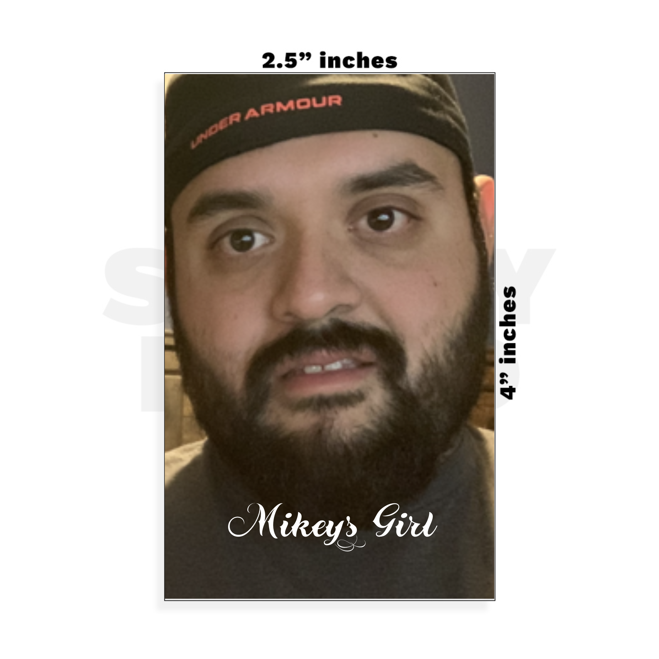 Custom Small - 2.5in x 4in