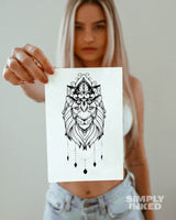 Lion Goddess Tattoo
