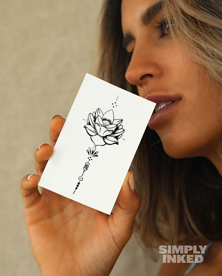 Flower Tattoo for girl hand